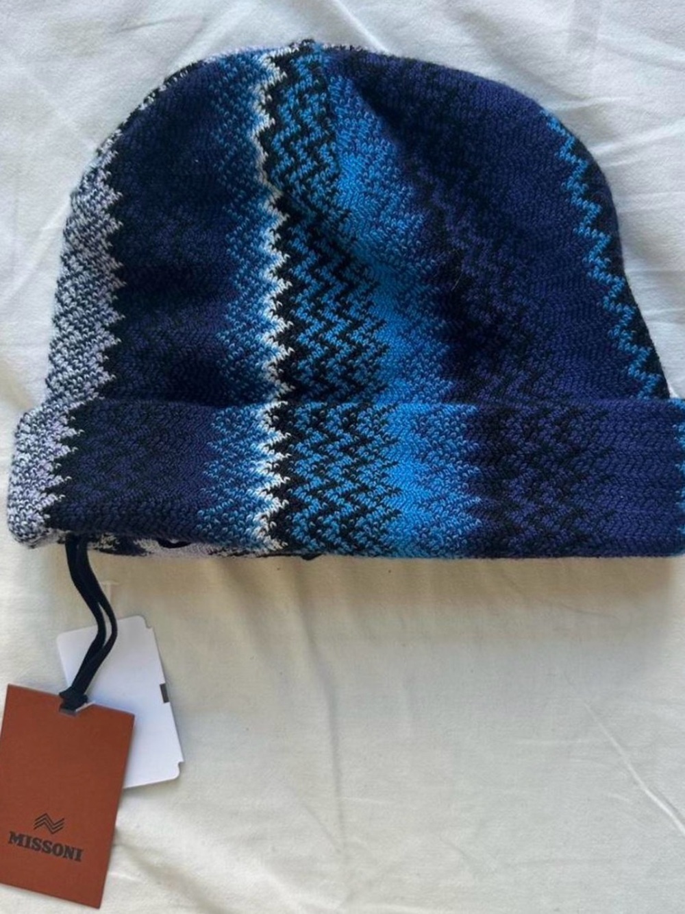 Missoni Zig-Zag Tonal Wool-Blend Beanie